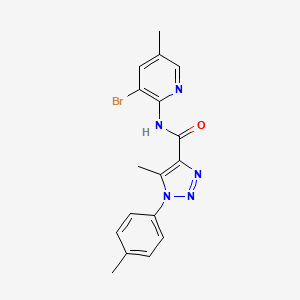 N-(3-bromo-5-methylpyridin-2-yl)-5-methyl-1-(4-methylphenyl)triazole-4-carboxamide