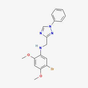 5-bromo-2,4-dimethoxy-N-[(1-phenyl-1,2,4-triazol-3-yl)methyl]aniline