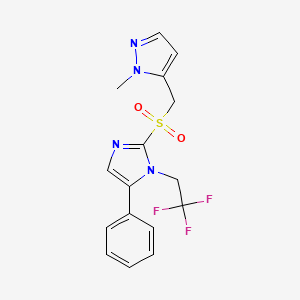 2-[(2-Methylpyrazol-3-yl)methylsulfonyl]-5-phenyl-1-(2,2,2-trifluoroethyl)imidazole