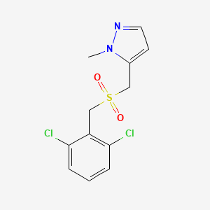 5-[(2,6-Dichlorophenyl)methylsulfonylmethyl]-1-methylpyrazole