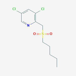 3,5-Dichloro-2-(pentylsulfonylmethyl)pyridine