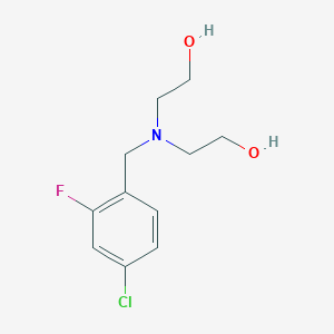 2-[(4-Chloro-2-fluorophenyl)methyl-(2-hydroxyethyl)amino]ethanol