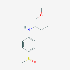 N-(1-methoxybutan-2-yl)-4-methylsulfinylaniline