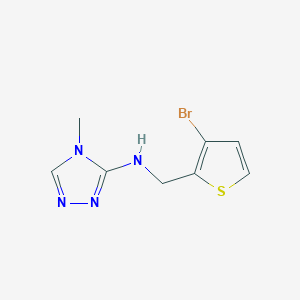 N-[(3-bromothiophen-2-yl)methyl]-4-methyl-1,2,4-triazol-3-amine