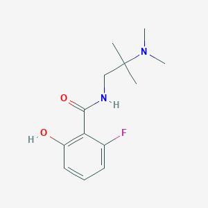 molecular formula C13H19FN2O2 B7666447 N-[2-(dimethylamino)-2-methylpropyl]-2-fluoro-6-hydroxybenzamide 