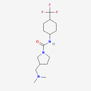 3-[(dimethylamino)methyl]-N-[4-(trifluoromethyl)cyclohexyl]pyrrolidine-1-carboxamide