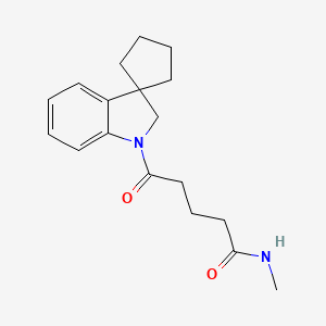 N-methyl-5-oxo-5-spiro[2H-indole-3,1'-cyclopentane]-1-ylpentanamide