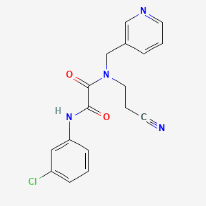 N-(3-chlorophenyl)-N'-(2-cyanoethyl)-N'-(pyridin-3-ylmethyl)oxamide