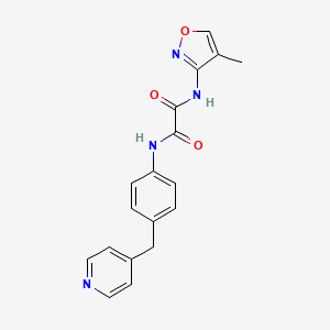 N'-(4-methyl-1,2-oxazol-3-yl)-N-[4-(pyridin-4-ylmethyl)phenyl]oxamide