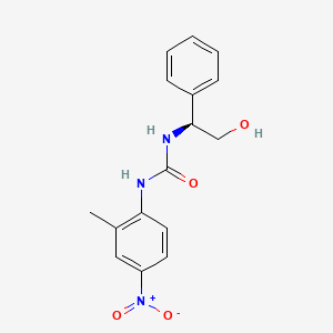 1-[(1S)-2-hydroxy-1-phenylethyl]-3-(2-methyl-4-nitrophenyl)urea