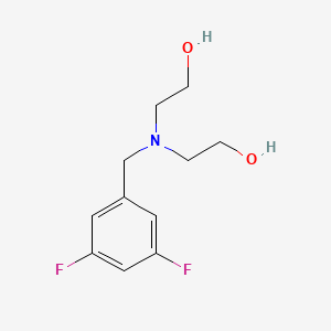 2-[(3,5-Difluorophenyl)methyl-(2-hydroxyethyl)amino]ethanol