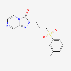 2-[3-(3-Methylphenyl)sulfonylpropyl]-[1,2,4]triazolo[4,3-a]pyrazin-3-one