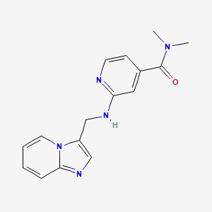 2-(imidazo[1,2-a]pyridin-3-ylmethylamino)-N,N-dimethylpyridine-4-carboxamide