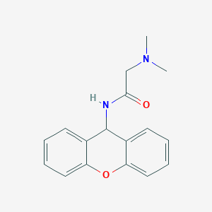 molecular formula C17H18N2O2 B7666609 2-(dimethylamino)-N-(9H-xanthen-9-yl)acetamide 