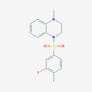 1-(3-Fluoro-4-methylphenyl)sulfonyl-4-methyl-2,3-dihydroquinoxaline