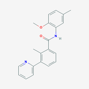 N-(2-methoxy-5-methylphenyl)-2-methyl-3-pyridin-2-ylbenzamide