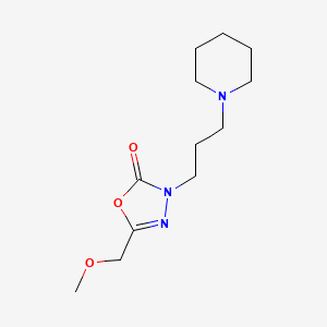 5-(Methoxymethyl)-3-(3-piperidin-1-ylpropyl)-1,3,4-oxadiazol-2-one