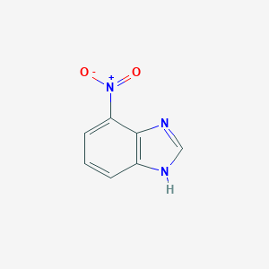 molecular formula C7H5N3O2 B076667 4-硝基-1H-苯并咪唑 CAS No. 10597-52-1