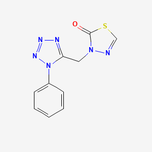 3-[(1-Phenyltetrazol-5-yl)methyl]-1,3,4-thiadiazol-2-one