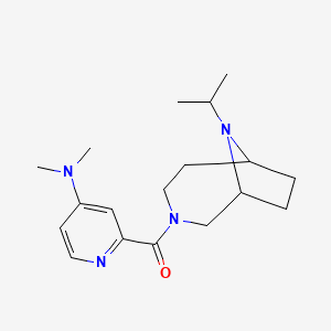 [4-(Dimethylamino)pyridin-2-yl]-(9-propan-2-yl-3,9-diazabicyclo[4.2.1]nonan-3-yl)methanone