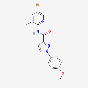 N-(5-bromo-3-methylpyridin-2-yl)-1-(4-methoxyphenyl)pyrazole-3-carboxamide