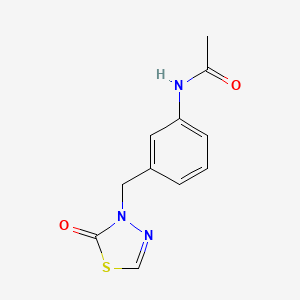 N-[3-[(2-oxo-1,3,4-thiadiazol-3-yl)methyl]phenyl]acetamide