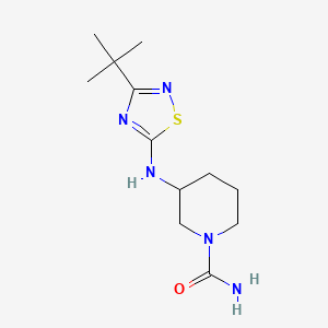 3-[(3-Tert-butyl-1,2,4-thiadiazol-5-yl)amino]piperidine-1-carboxamide