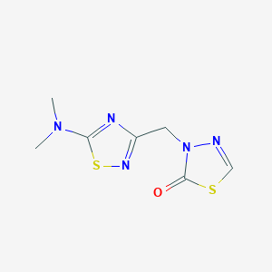 3-[[5-(Dimethylamino)-1,2,4-thiadiazol-3-yl]methyl]-1,3,4-thiadiazol-2-one