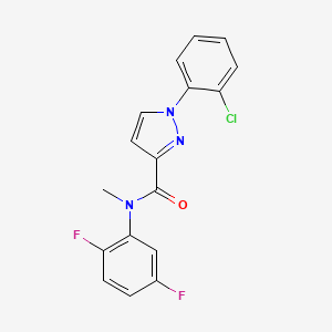 1-(2-chlorophenyl)-N-(2,5-difluorophenyl)-N-methylpyrazole-3-carboxamide