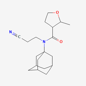 N-(1-adamantyl)-N-(2-cyanoethyl)-2-methyloxolane-3-carboxamide