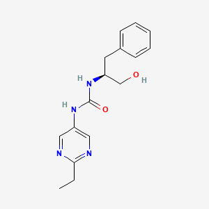 1-(2-ethylpyrimidin-5-yl)-3-[(2S)-1-hydroxy-3-phenylpropan-2-yl]urea