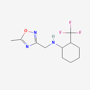 N-[(5-methyl-1,2,4-oxadiazol-3-yl)methyl]-2-(trifluoromethyl)cyclohexan-1-amine