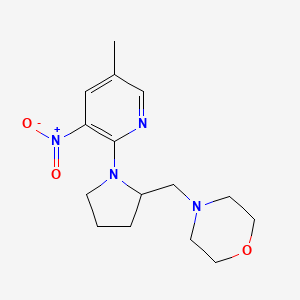 4-[[1-(5-Methyl-3-nitropyridin-2-yl)pyrrolidin-2-yl]methyl]morpholine