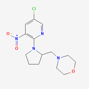 4-[[1-(5-Chloro-3-nitropyridin-2-yl)pyrrolidin-2-yl]methyl]morpholine