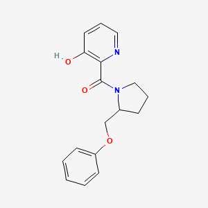 (3-Hydroxypyridin-2-yl)-[2-(phenoxymethyl)pyrrolidin-1-yl]methanone