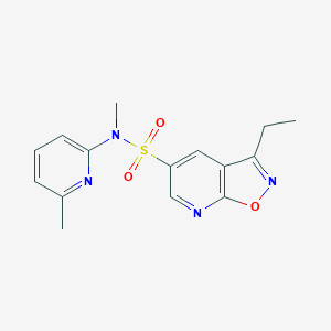 3-ethyl-N-methyl-N-(6-methylpyridin-2-yl)-[1,2]oxazolo[5,4-b]pyridine-5-sulfonamide