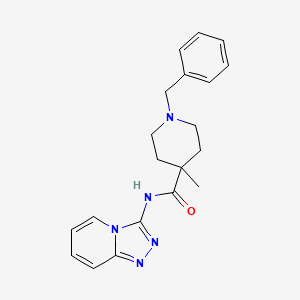 1-benzyl-4-methyl-N-([1,2,4]triazolo[4,3-a]pyridin-3-yl)piperidine-4-carboxamide