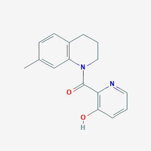 molecular formula C16H16N2O2 B7667124 (3-hydroxypyridin-2-yl)-(7-methyl-3,4-dihydro-2H-quinolin-1-yl)methanone 