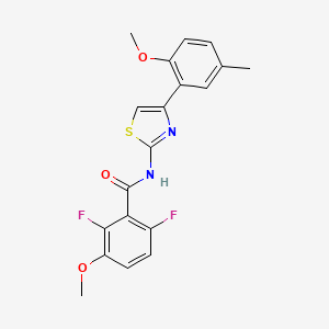 2,6-difluoro-3-methoxy-N-[4-(2-methoxy-5-methylphenyl)-1,3-thiazol-2-yl]benzamide