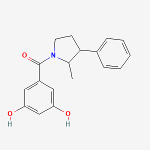 (3,5-Dihydroxyphenyl)-(2-methyl-3-phenylpyrrolidin-1-yl)methanone