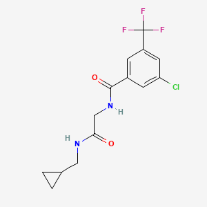 3-chloro-N-[2-(cyclopropylmethylamino)-2-oxoethyl]-5-(trifluoromethyl)benzamide