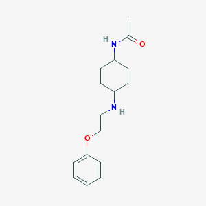 N-[4-(2-phenoxyethylamino)cyclohexyl]acetamide