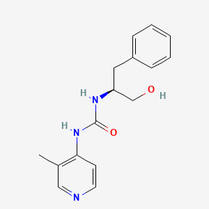 1-[(2S)-1-hydroxy-3-phenylpropan-2-yl]-3-(3-methylpyridin-4-yl)urea