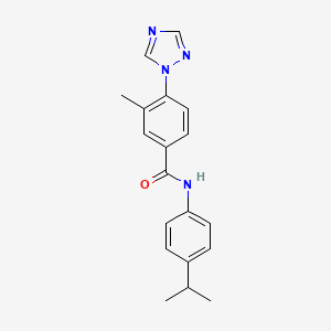 3-methyl-N-(4-propan-2-ylphenyl)-4-(1,2,4-triazol-1-yl)benzamide