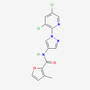 N-[1-(3,5-dichloropyridin-2-yl)pyrazol-4-yl]-3-methylfuran-2-carboxamide