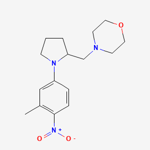 4-[[1-(3-Methyl-4-nitrophenyl)pyrrolidin-2-yl]methyl]morpholine