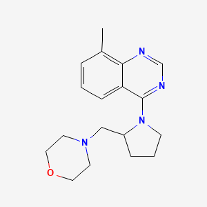 4-[[1-(8-Methylquinazolin-4-yl)pyrrolidin-2-yl]methyl]morpholine