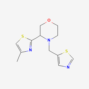 3-(4-Methyl-1,3-thiazol-2-yl)-4-(1,3-thiazol-5-ylmethyl)morpholine