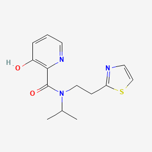 3-hydroxy-N-propan-2-yl-N-[2-(1,3-thiazol-2-yl)ethyl]pyridine-2-carboxamide