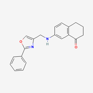 7-[(2-phenyl-1,3-oxazol-4-yl)methylamino]-3,4-dihydro-2H-naphthalen-1-one